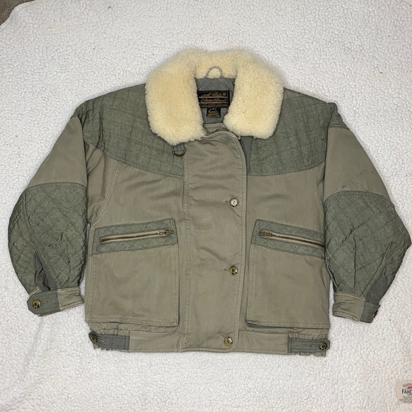 Eddie Bauer Jackets & Blazers - Vintage Eddie Bauer Goose Down Women’s Bomber Jacket: Size Petite Extra Small